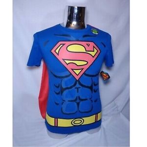 Men's DC Comics Superman T-Shirt Detachable Cape